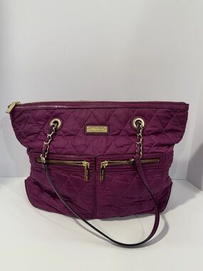 Anne Klein purple tote purse